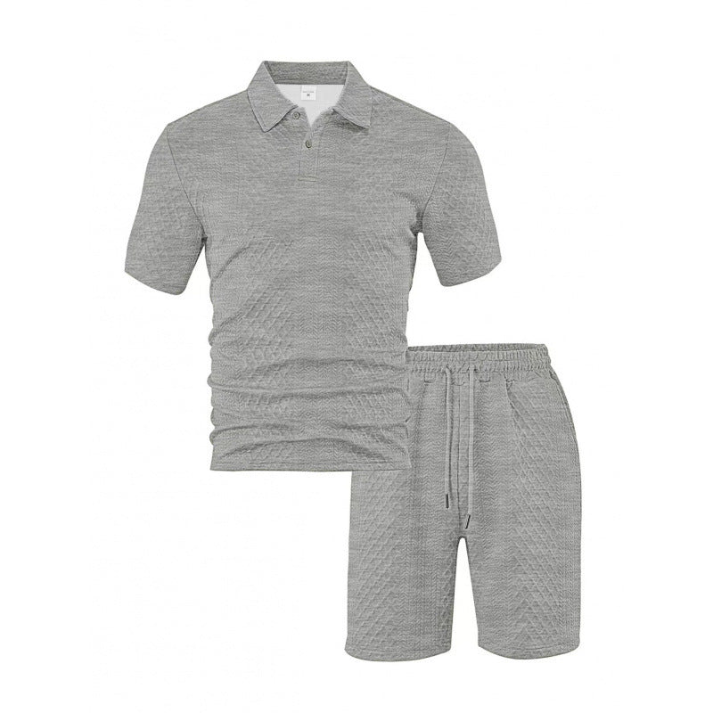 Men's Jacquard short-sleeved T-shirt
