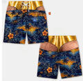 Men's 3D Patriotic Print Loose Beach Shorts