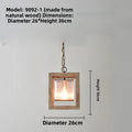 Decorative Wood Chandelier with LED Light