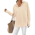 Ribbed Knitted Sweater Pullover for Women