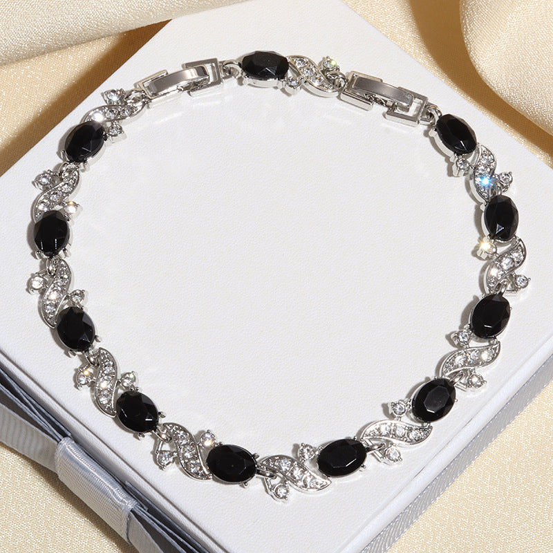 Cross-Shaped Zircon Alloy Bracelet