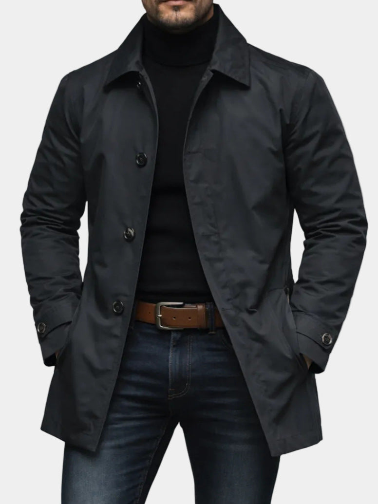 European and American Men's Jackets, High-End Casual Outerwear, Retro Waterproof Long-Sleeved Cardigans, Windbreakers, Foreign Trade Cross-Border Men's Clothing