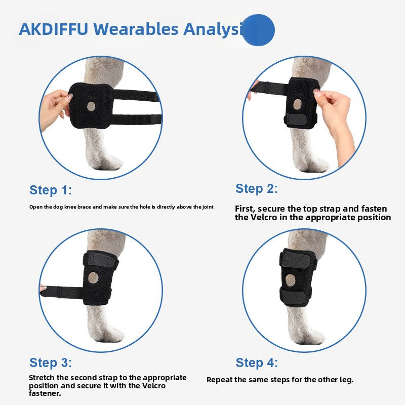 Adjustable Dog Knee Brace Support