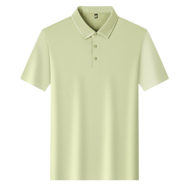 Linen Blend Cooling Mens Polo Shirt