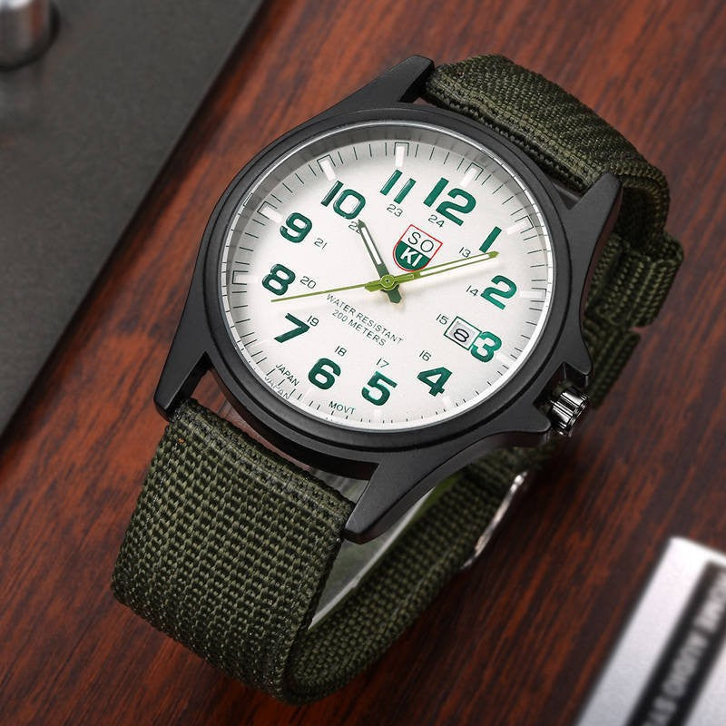Woven Nylon Bag for Men's Watches