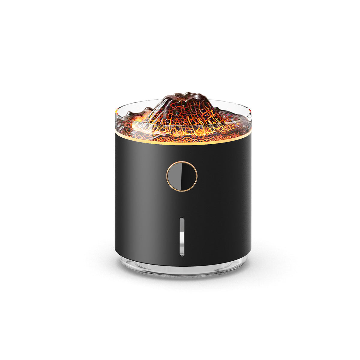 USB rechargeable aroma humidifier with flame effect