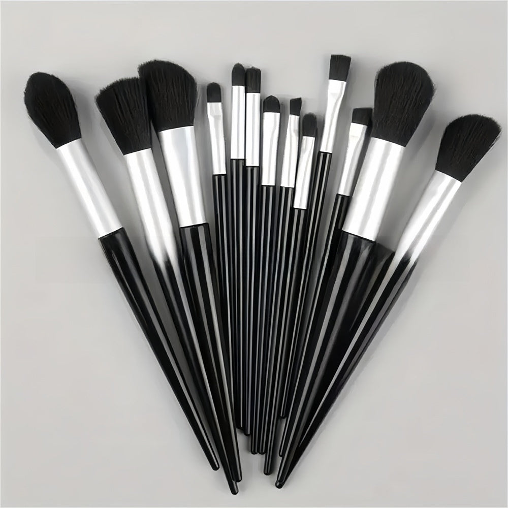 13 Piece Makeup Brush Set for Powder Blush Eye Lip