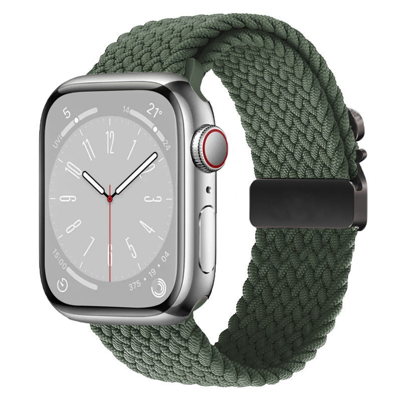 Braided Nylon Apple Watch Strap with Parachute Buckle