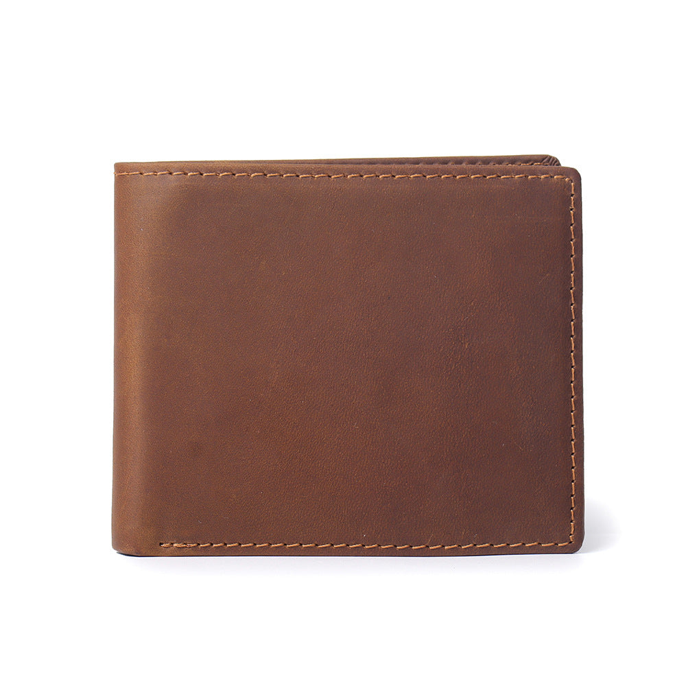 Mens Genuine Leather Horizontal Wallet