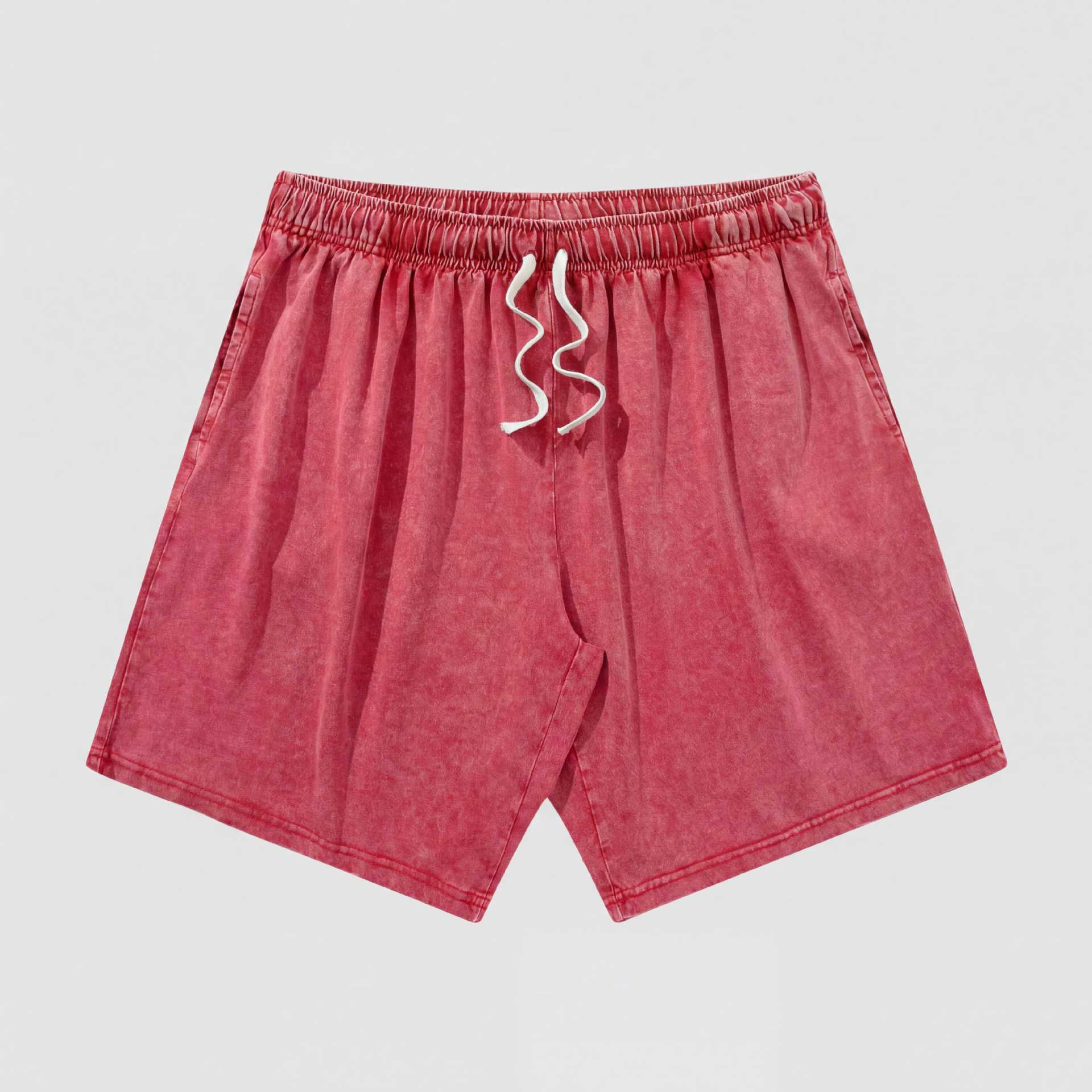 Men's Vintage Washed Cotton Shorts Set