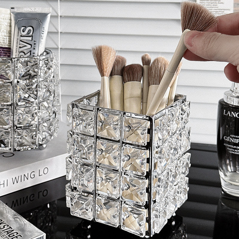 Crystal Tissue Box Household Creative Dining Table High-end Paper Storage Box