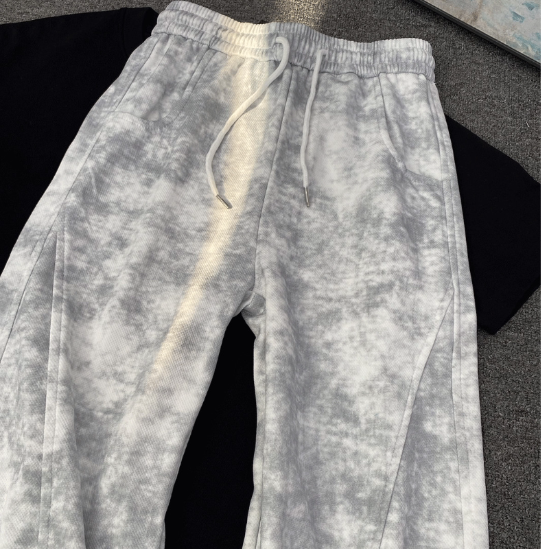 Unisex Children Tie-Dye Wide-Leg Sweatpants