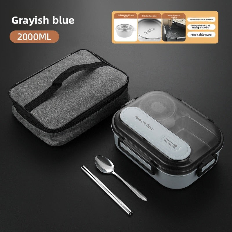 Stainless Steel Insulated Lunch Box with Soup Cup