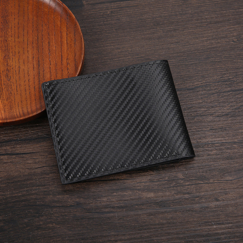Men?s Wallet with Carbon-Fiber Pattern