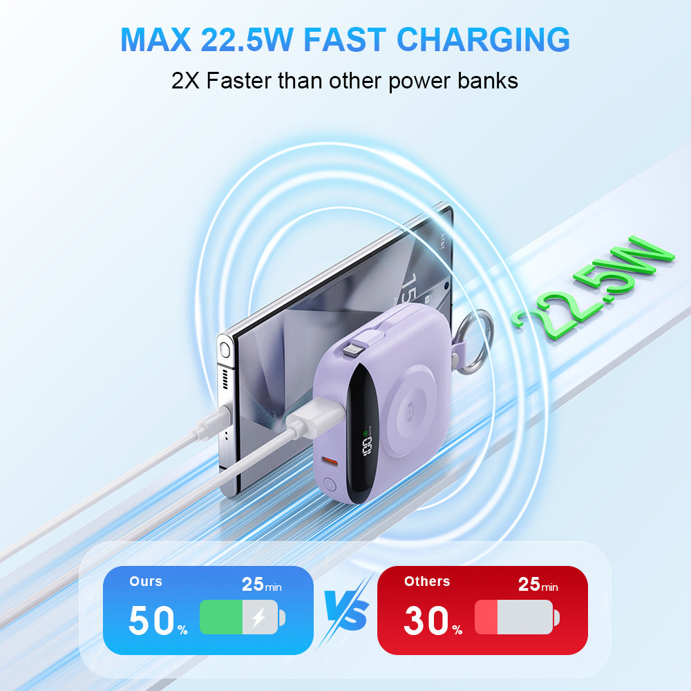 Watch Wireless Power Bank with Fast Charging Cable