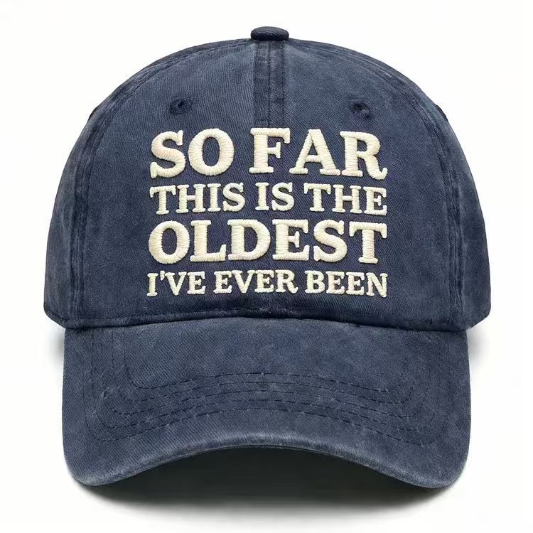 Vintage Washed Embroidered Baseball Cap