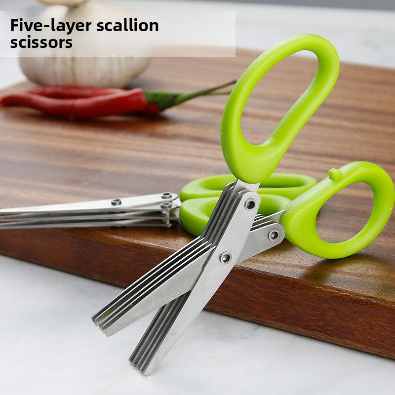 Kitchen Stainless Steel Onion Scissors, Multifunctional Cilantro Accessories Scissors
