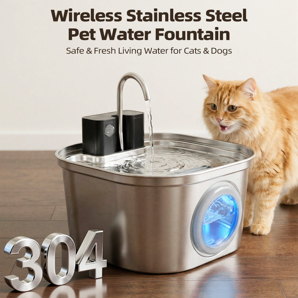 Smart Automatic Pet Water Dispenser with Wireless Charging
