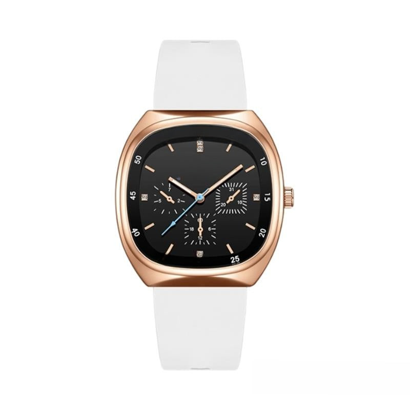 Simple Vintage Style Silicone Unisex Watch