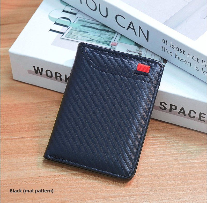 Vertical Multi Slot PU Card Holder Wallet