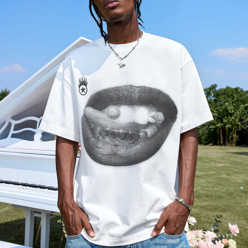 Graphic Print Cotton T-Shirt