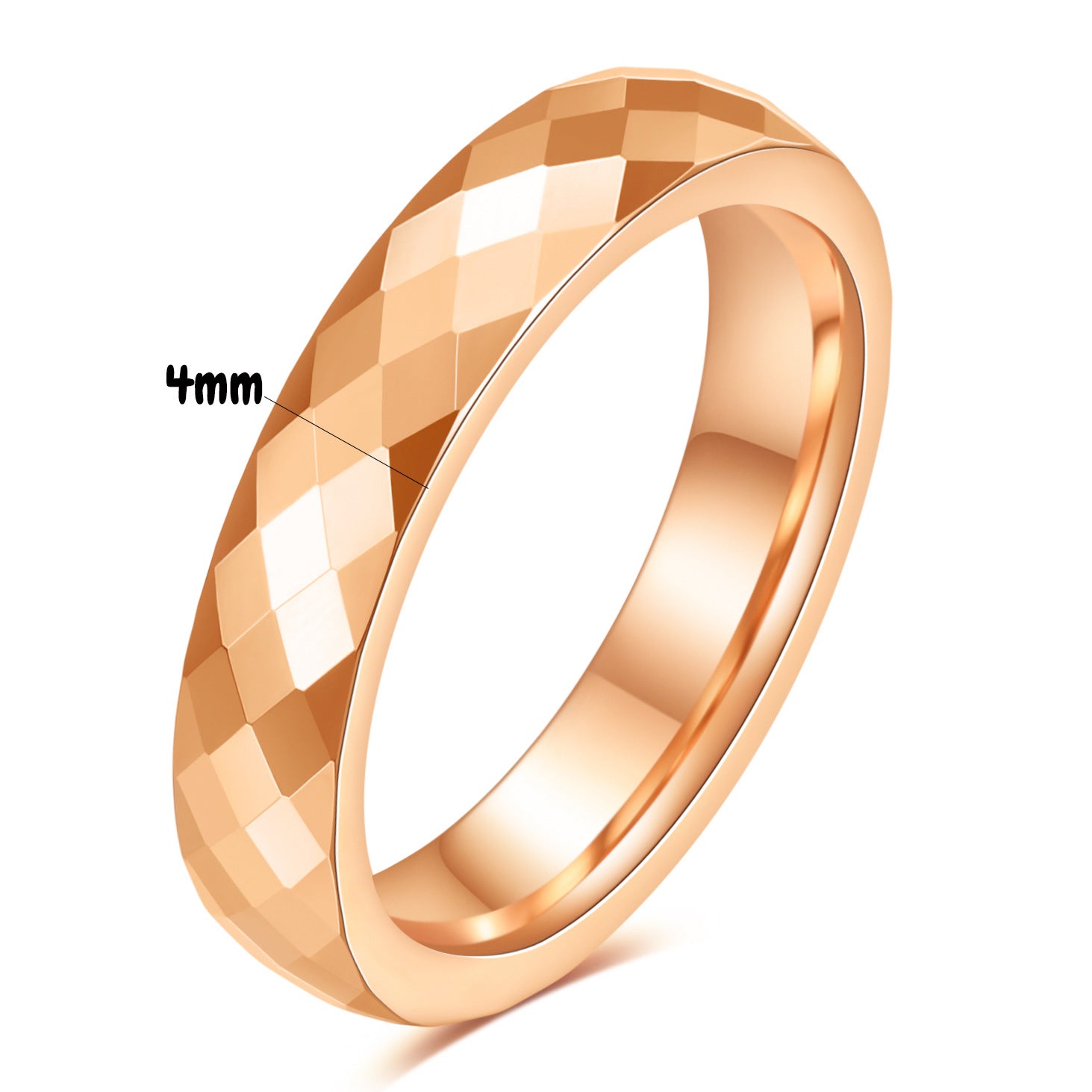 Gradient Color Tungsten Steel Ring ? Unisex Geometric Design.