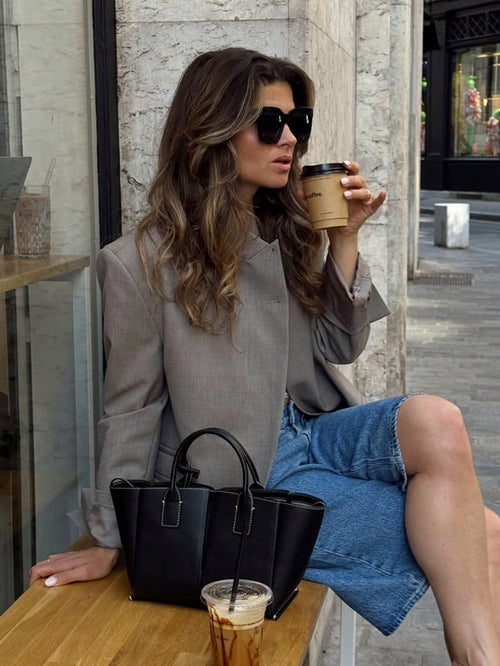 Women's High-Neck Blazer