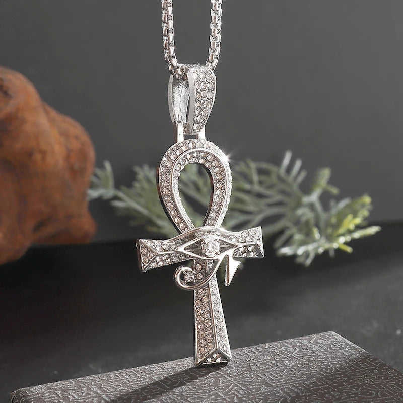 Letter Pendant Necklace with Vintage Chain