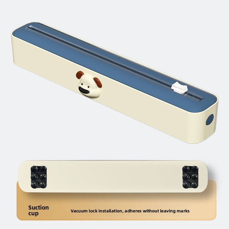 Adjustable Kitchen Wrap Cutter with Storage