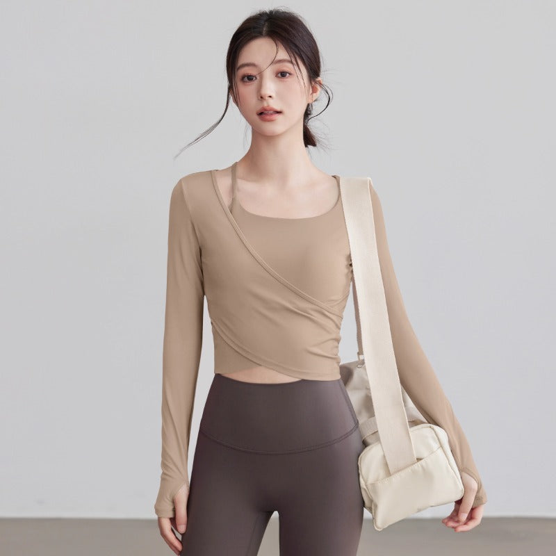 Womens Long Sleeve Yoga Top