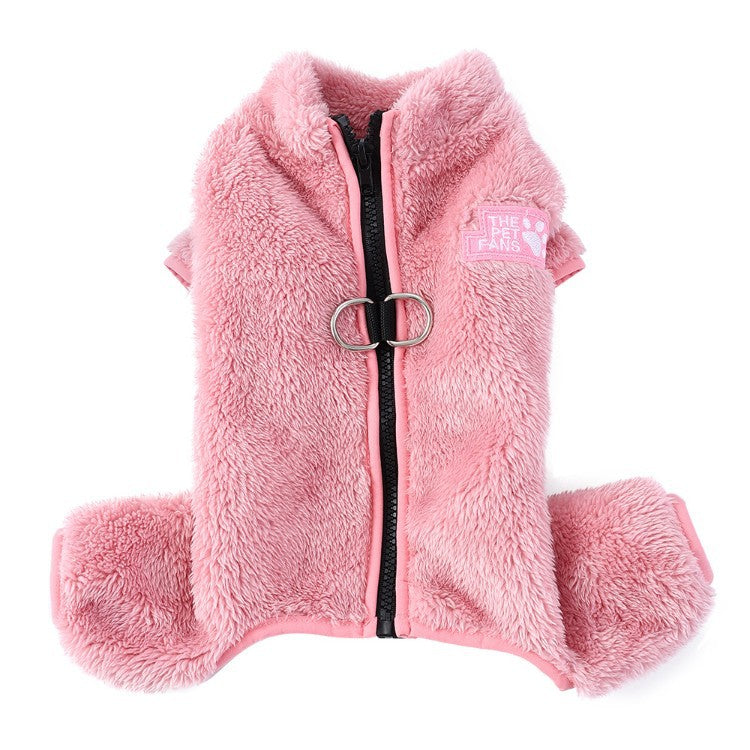Fleece Lined Cable Knit Four Leg Dog Suit