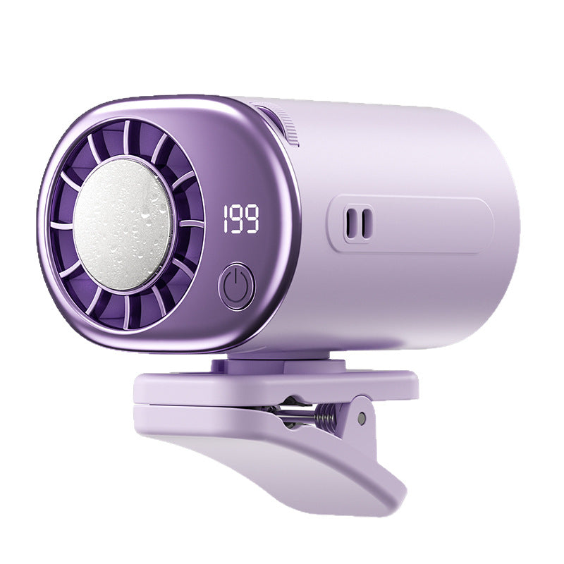 2026 New Model Cooling Ice Pack Waist Fan Semiconductor Portable Umbrella Clip Cooling Gadget USB Strong Wind Power