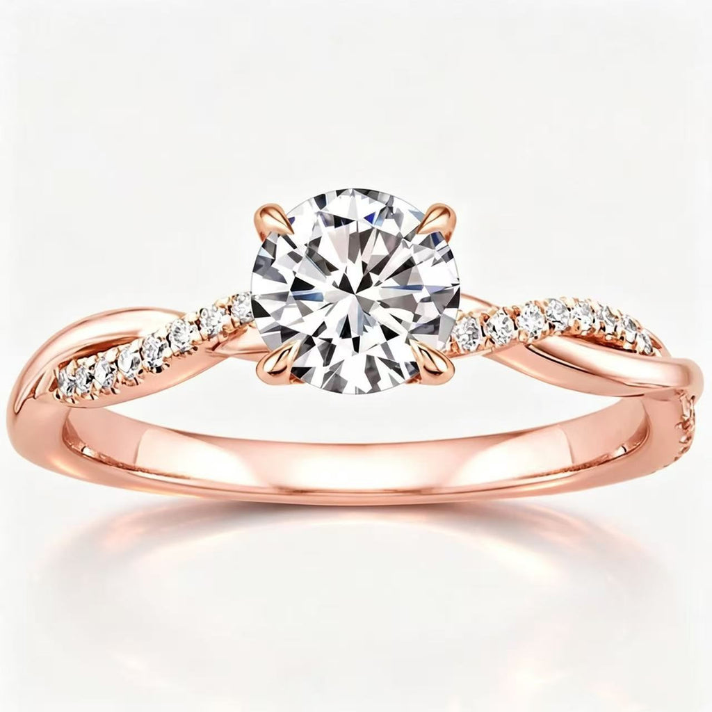 Geometric Zircon Stone Ring