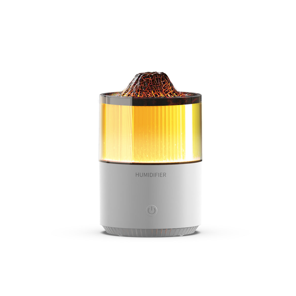USB rechargeable aroma humidifier with flame effect