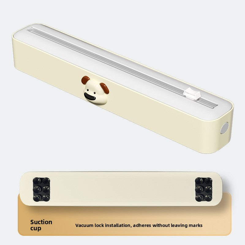 Adjustable Kitchen Wrap Cutter with Storage