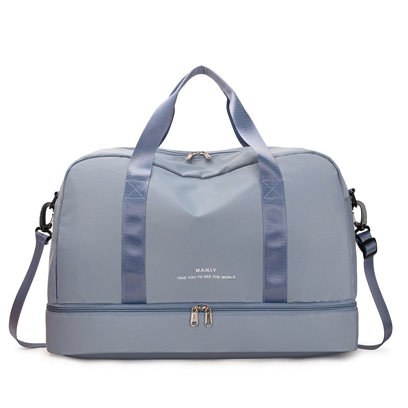 Large Waterproof Travel Tote ? Unisex Carry-On Bag for Short Trips