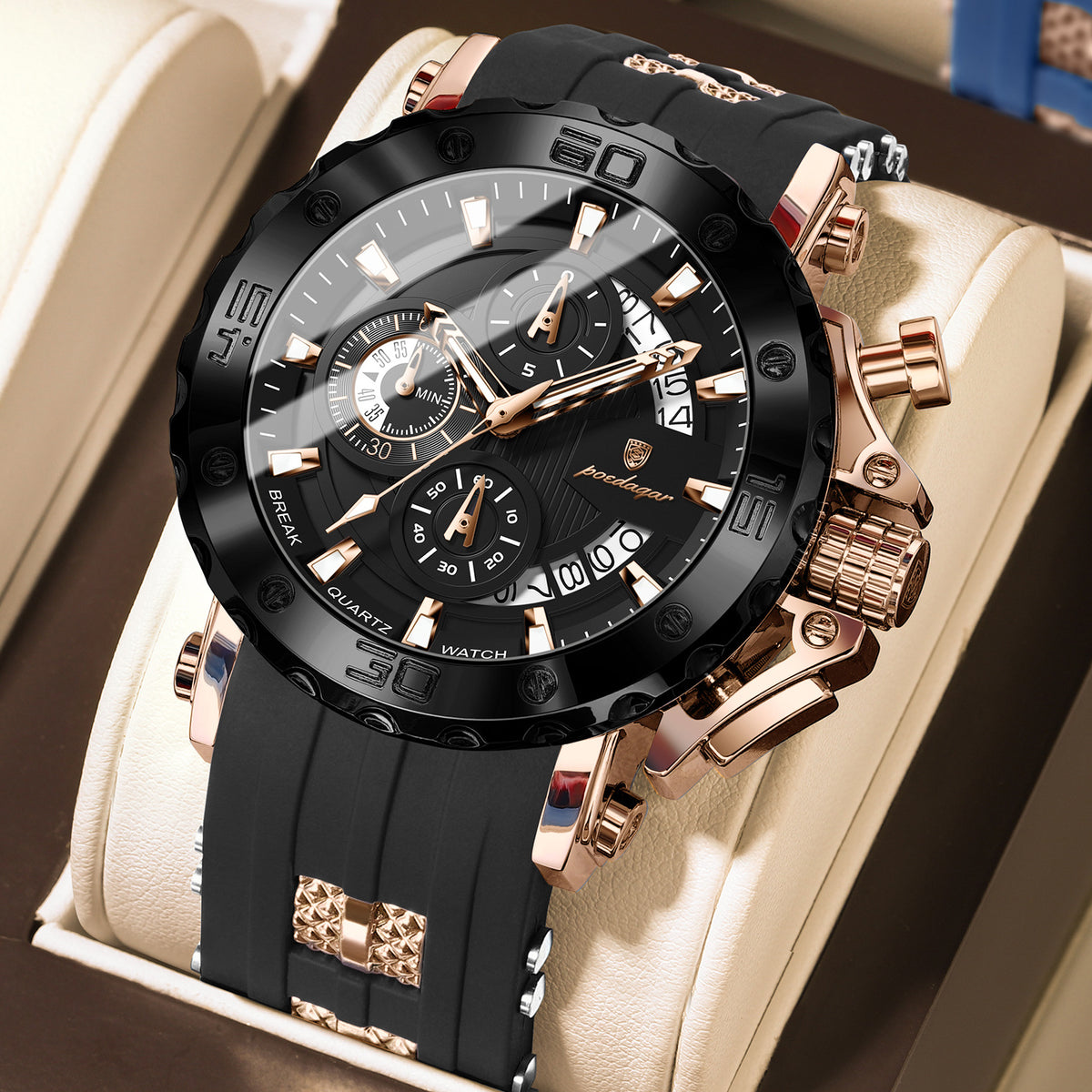 Multifunction Sports Chronograph Watch
