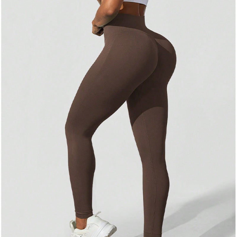 High-Waisted Seamless Yoga Leggings