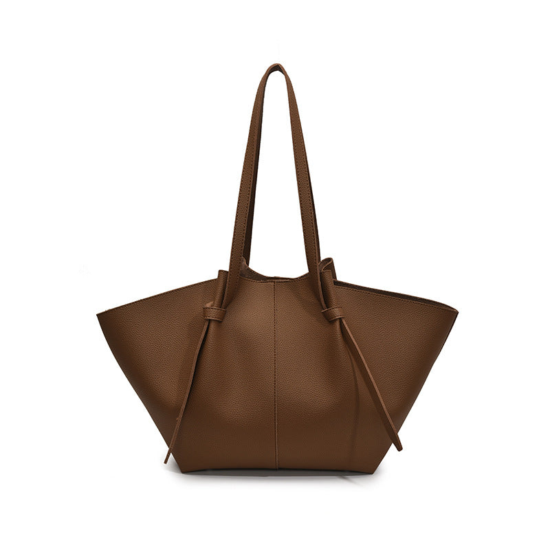 Pleated Large Capacity Tote Bag