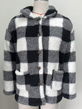 Womens Reversible Plaid Velvet Jacket