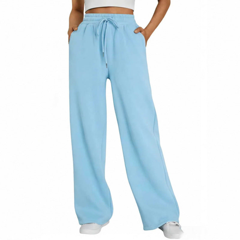 Unisex Loose Fit Polyester Long Pants