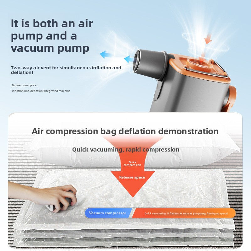Portable Electric Air Pump with LED Light