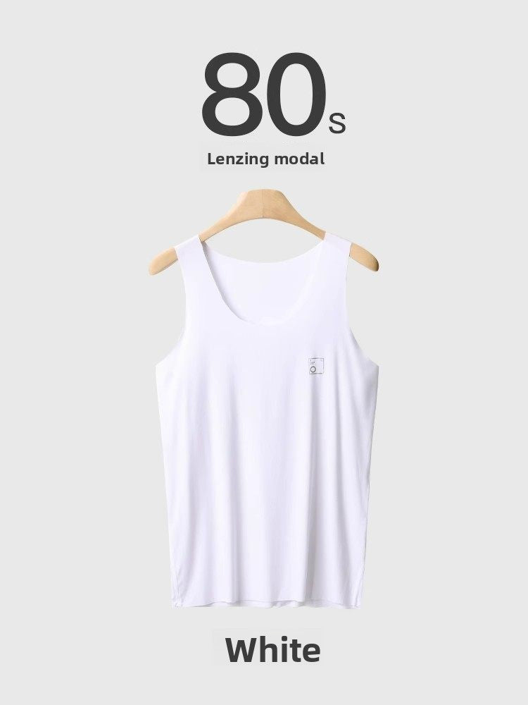 Men's Seamless Modal Tank Top Cross Strap Vest Undershirt Summer