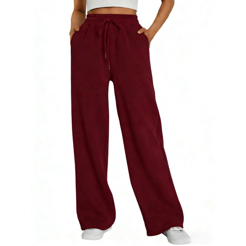 Unisex Loose Fit Polyester Long Pants