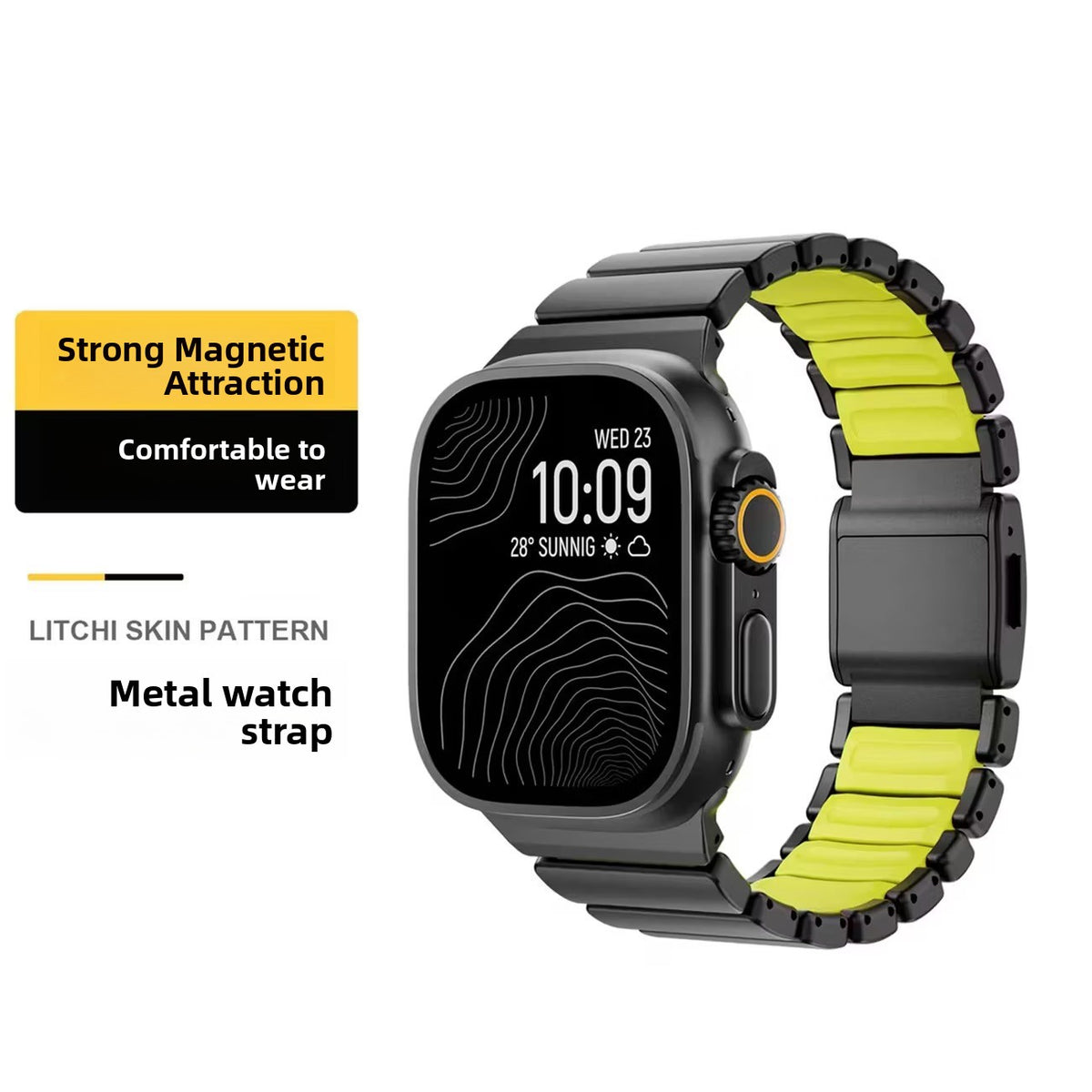 Magnetic Titanium Alloy Watch Strap for Apple Ultra S11/S12