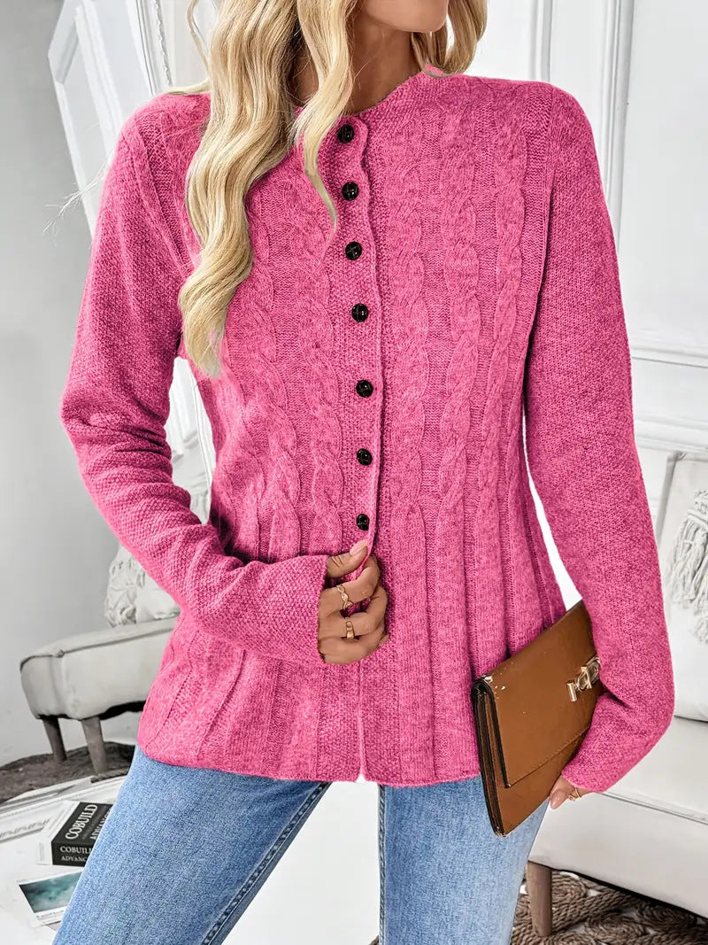 Long Sleeve Knitted Cardigan for Women