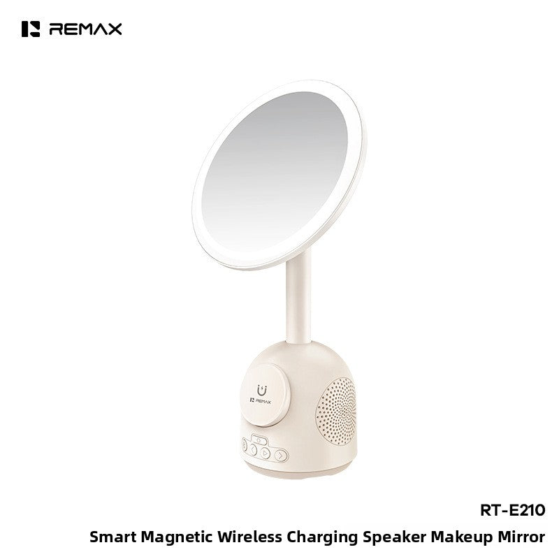 Smart Magnetic Wireless Charging Bluetooth Makeup Mirror