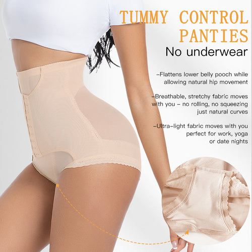 Women's High Waist Shaping Pants Three-breasted Strong Abdominal Hip-lifting