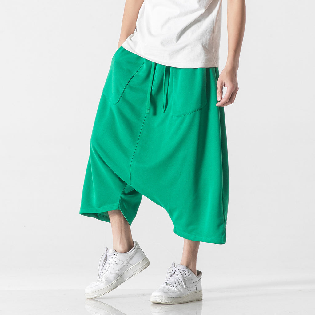 Japanese Style Cropped Casual Pants