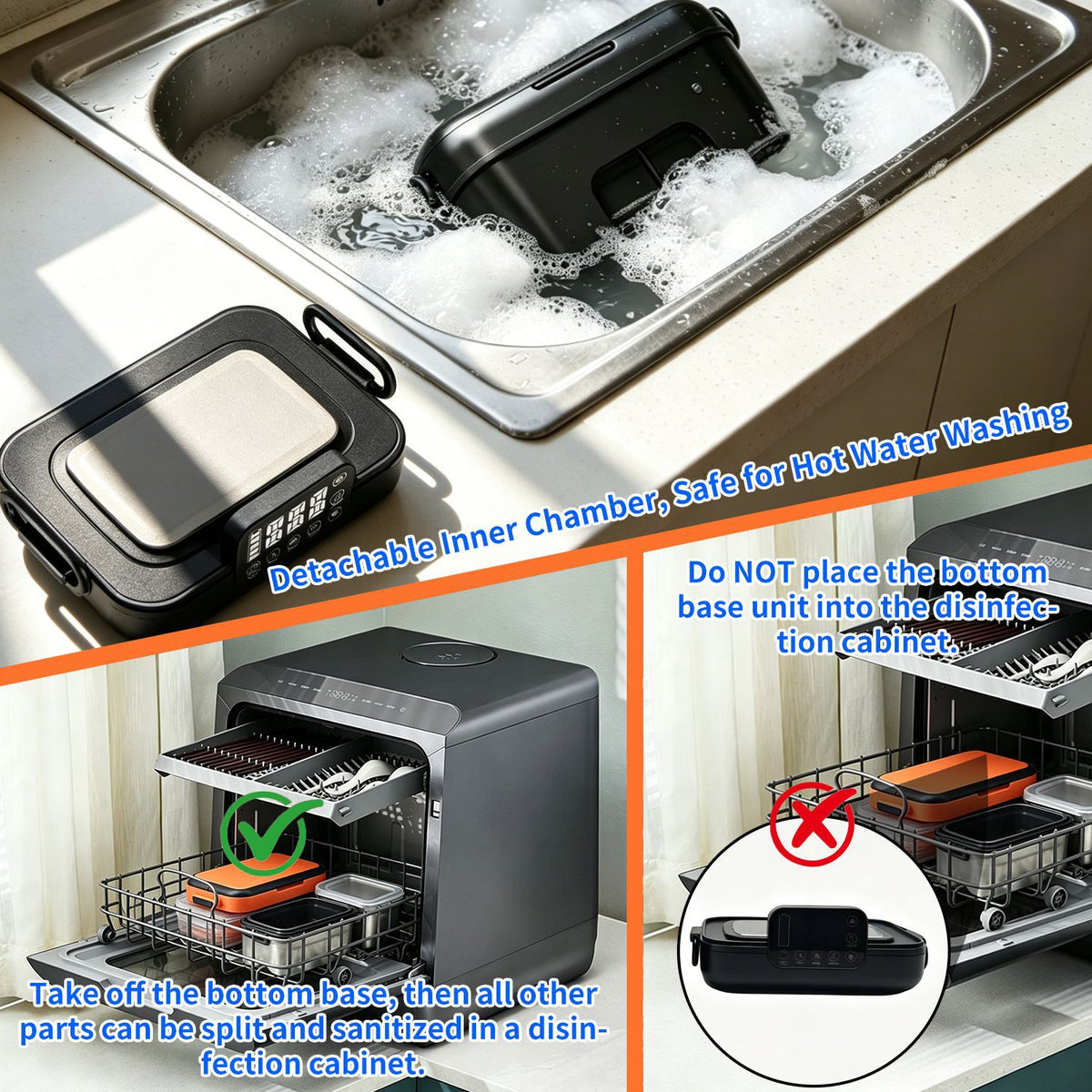 Wireless Heating Lunch Box Portable Insulation Container